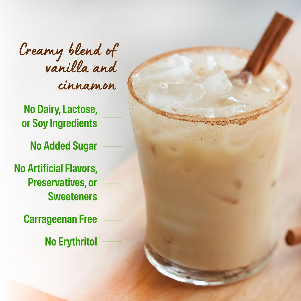 Orgain Horchata protein powder added to overnight oats for energy and protein.