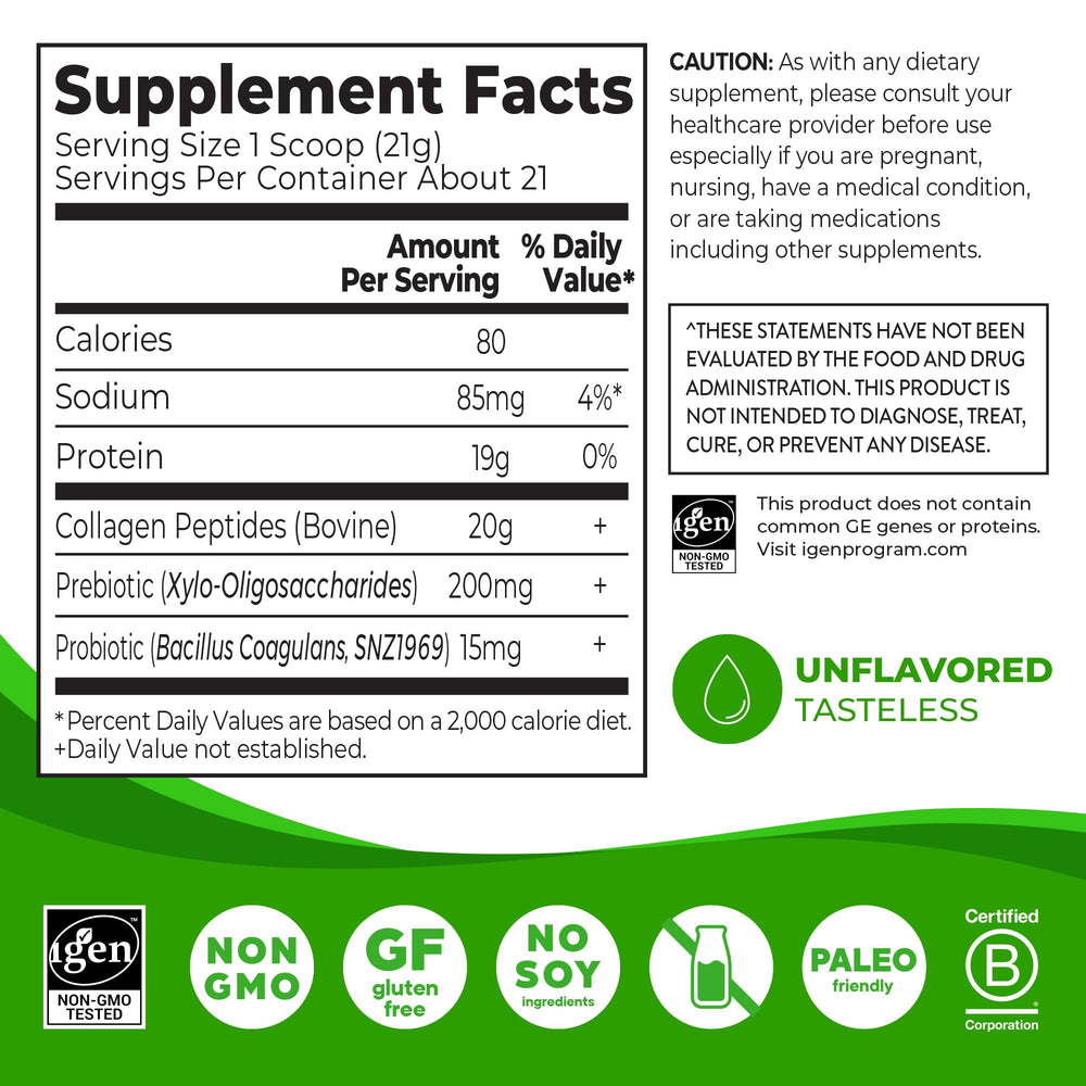 Orgain hydrolyzed collagen peptides powder ready to mix into beverages