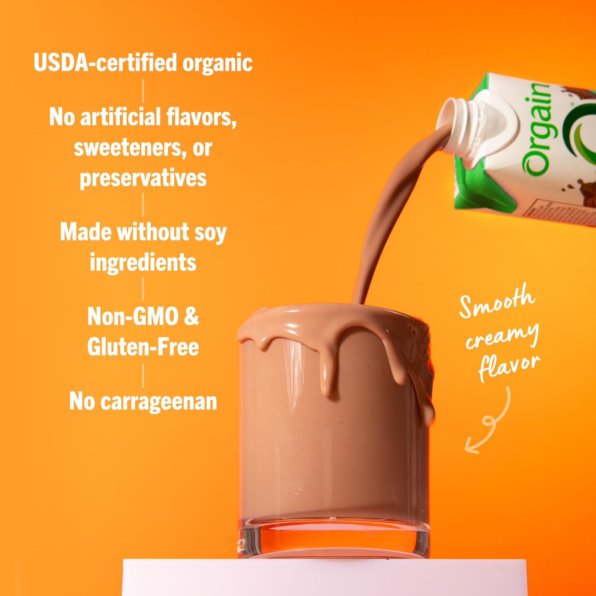 Orgain Organic Nutritional Shake four-pack packaging, emphasizing convenience