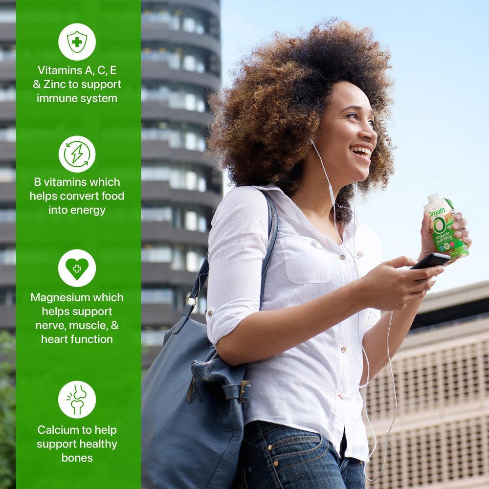 Orgain Organic Nutritional Shake vitamins and minerals profile for daily nutrition