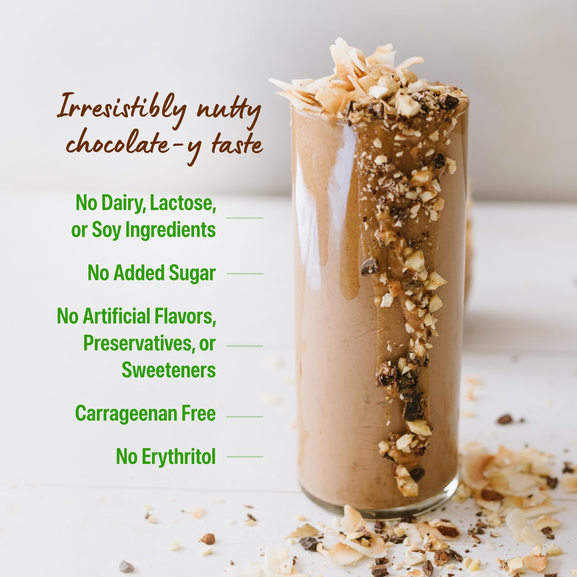 Orgain nutrition panel highlights 21g protein per serving.