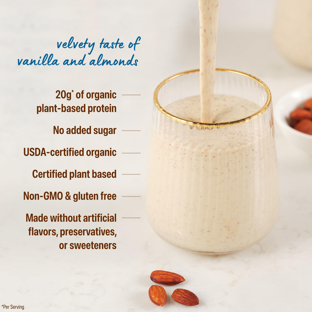 Orgain Vanilla Almond Butter powder used in baking idea for recipes