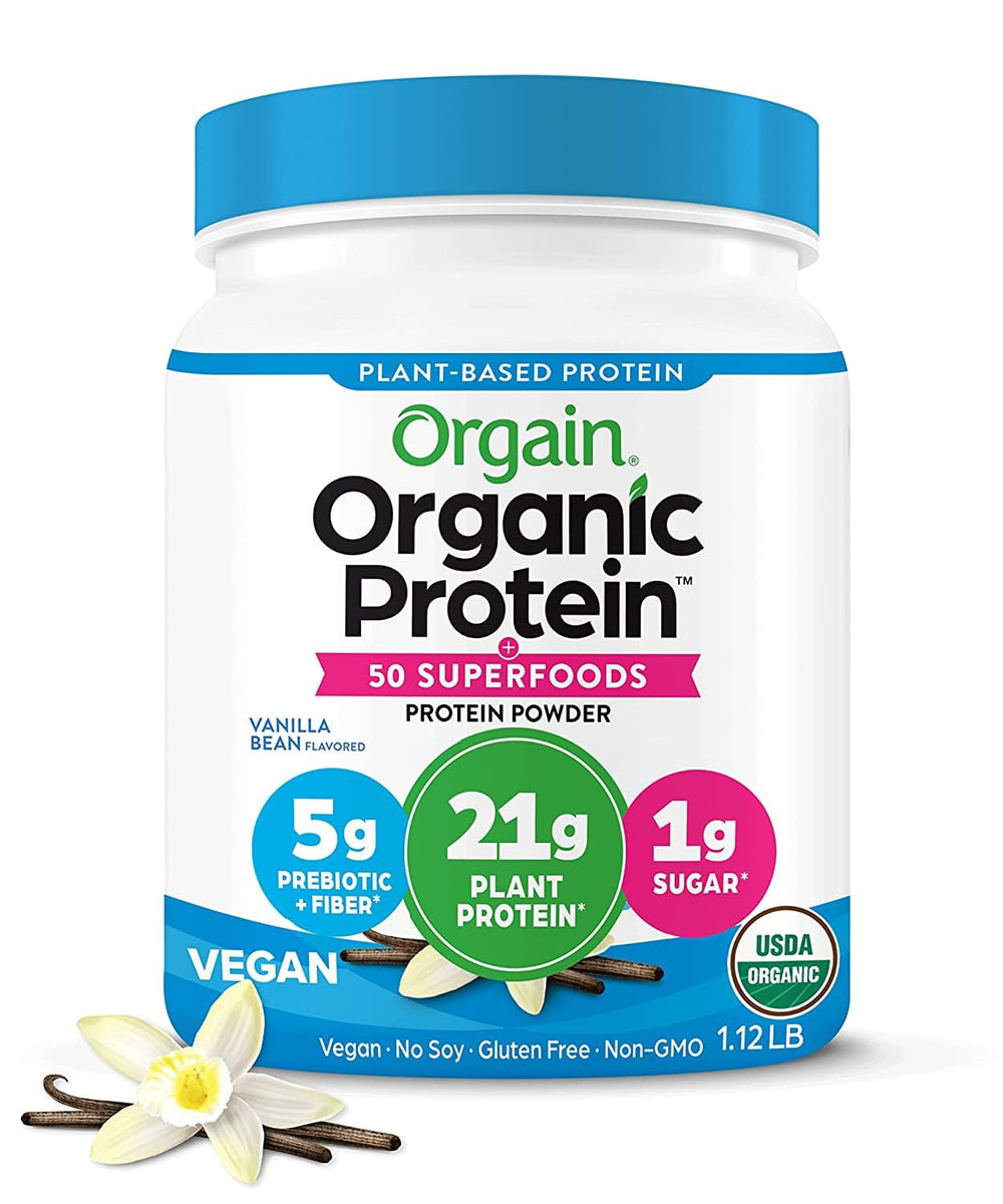 Orgain vanilla bean protein bottle offers a ready protein boost for smoothies