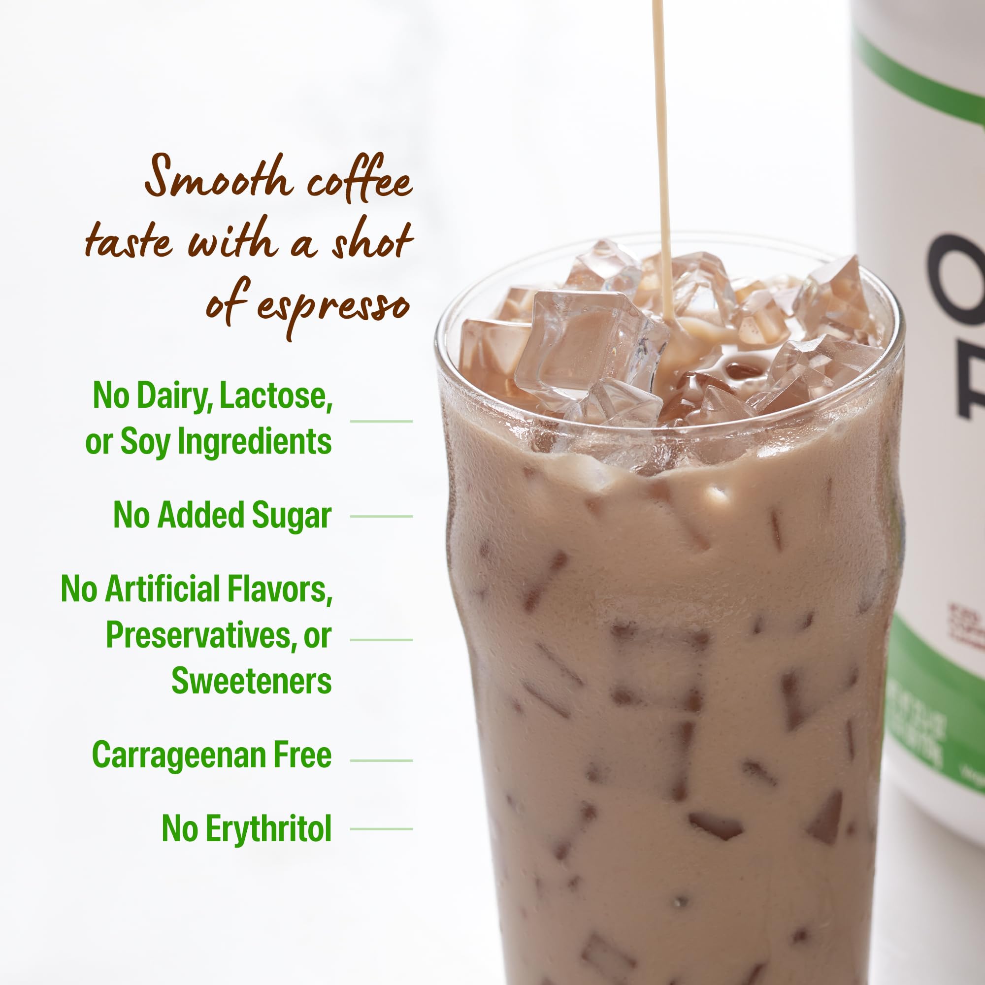 Orgain vegan protein label highlights non-GMO and plant-based quality.