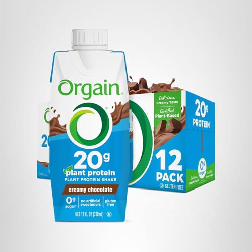 On-the-go Orgain shake featuring convenient nutrition for busy days.