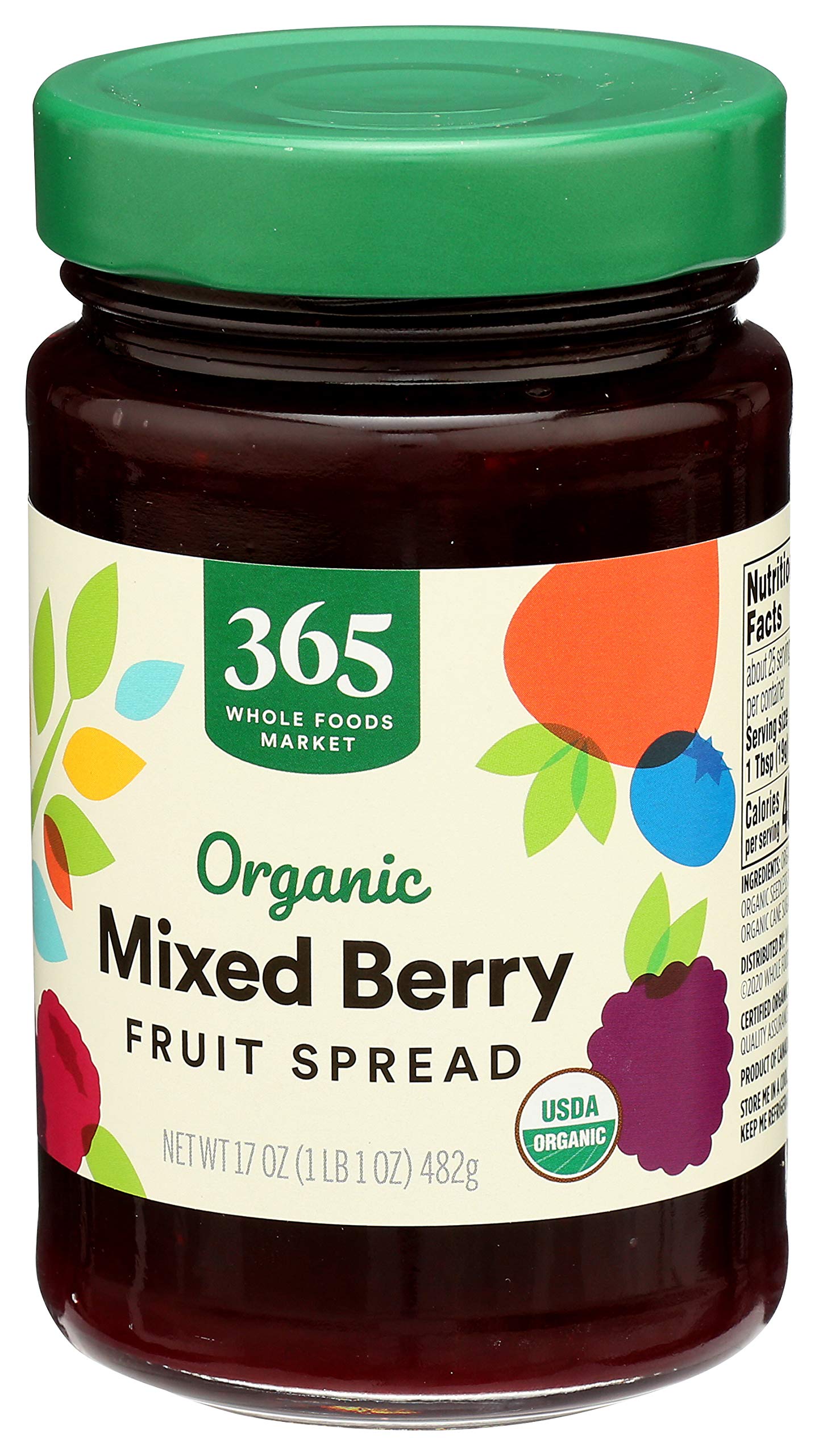 365 Organic berries and cane sugar blend close-up, showcasing natural sweetness.
