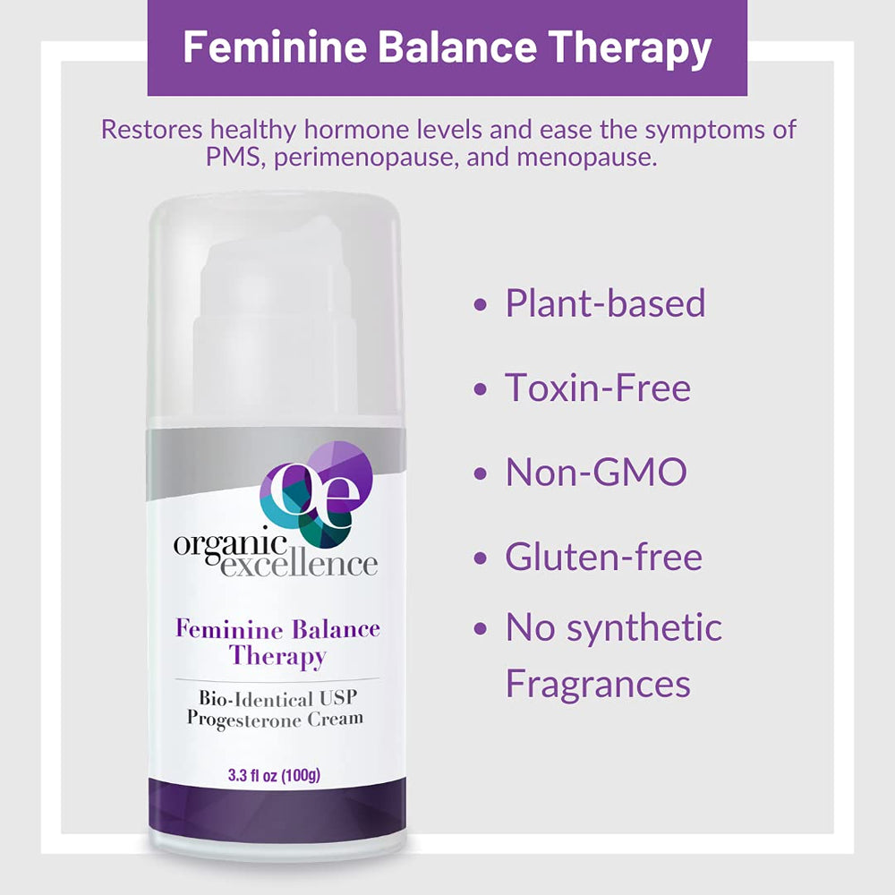Organic Excellence wild yam botanical ingredients shot suggests nourishing, plant-based care.