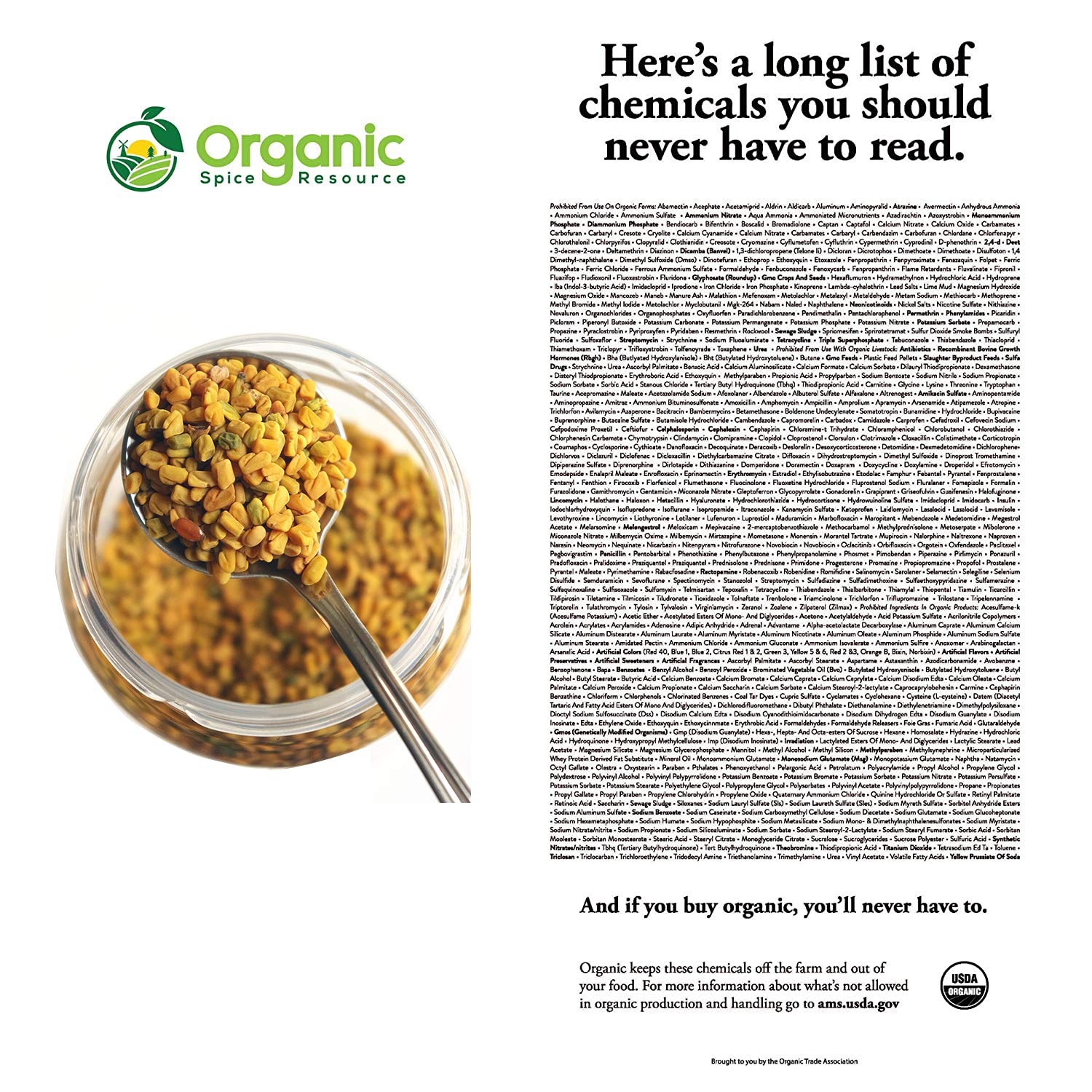 Organic Fenugreek Powder stored in airtight container for long shelf life.