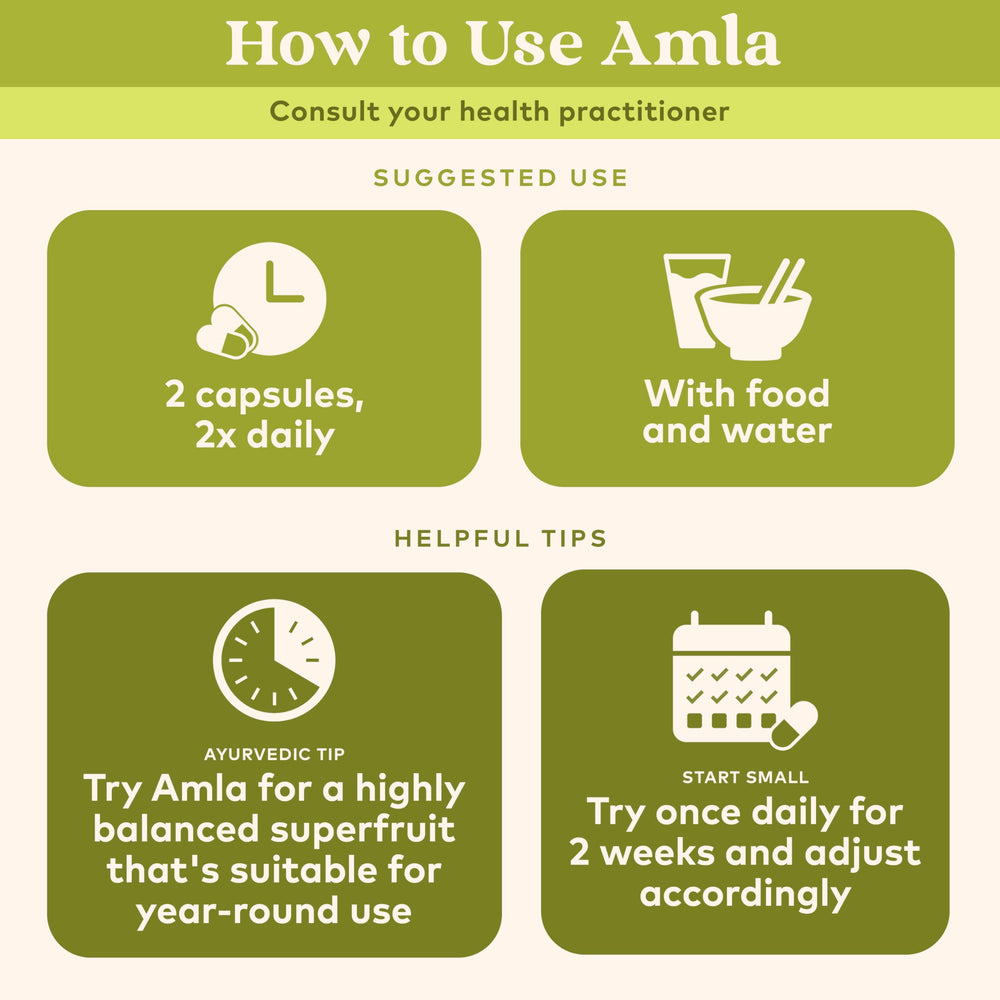 Organic India Amalaki capsules 90-count for daily supplementation