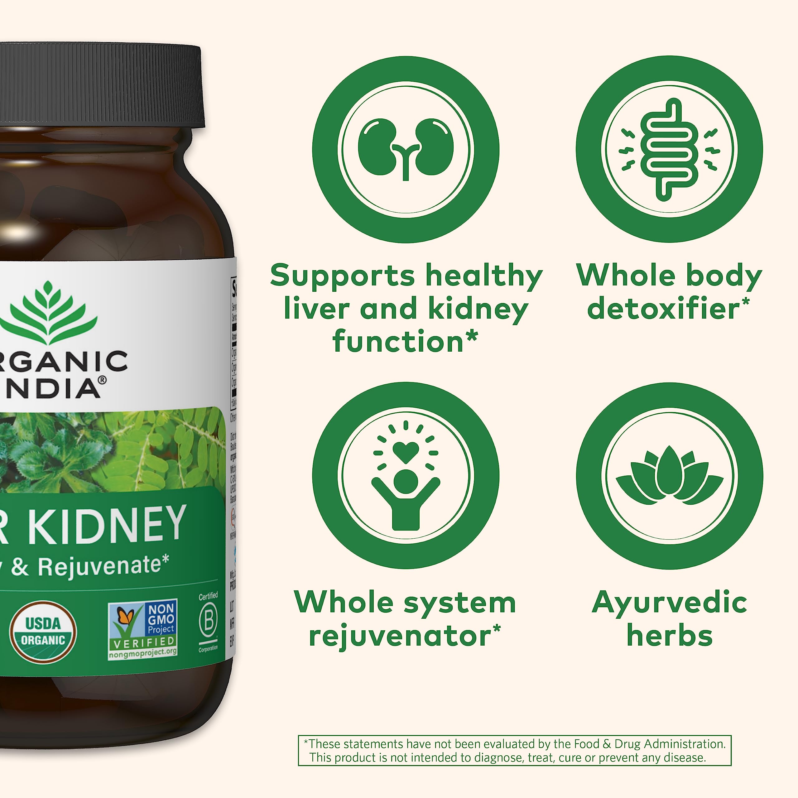 Organic India Katuki root—traditional cleansing aid for organ health.