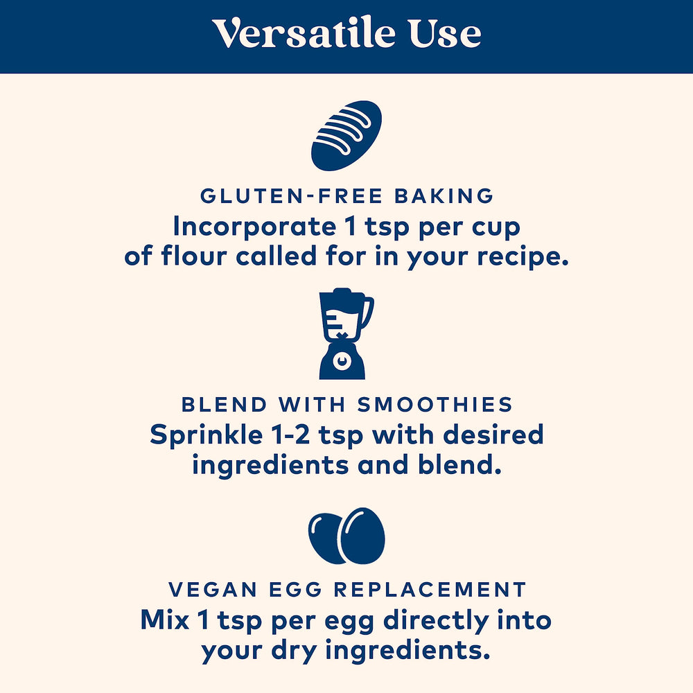 Organic India Psyllium Husk Powder stirred into a smoothie for texture