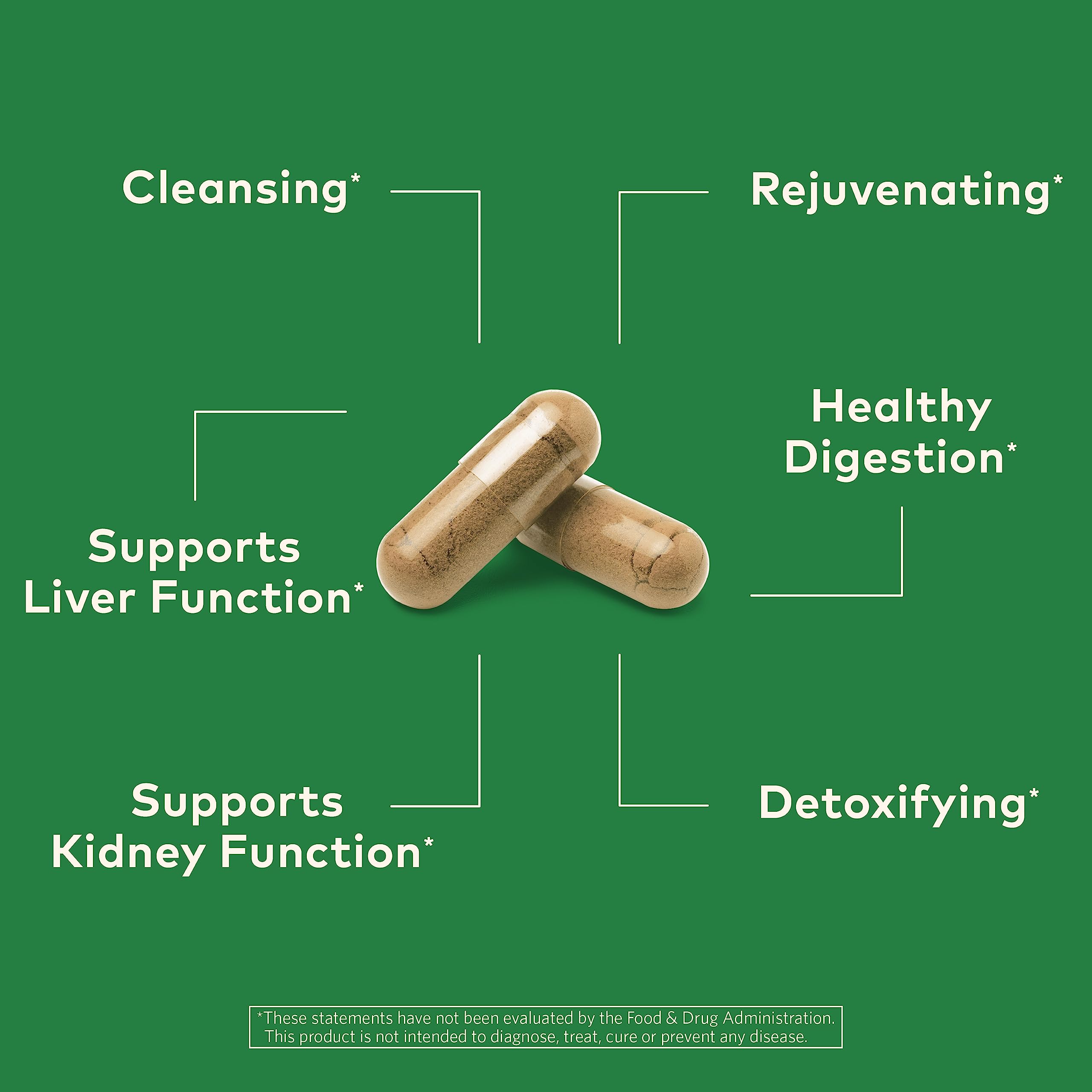 Organic India Punarnava rejuvenator herb close-up—traditionally used for cleansing routines.