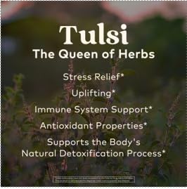 Organic India Tulsi Sleep packaging highlighting caffeine-free night-time use.