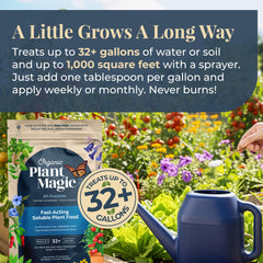 Organic Plant Magic diluted solution used to nourish established plants