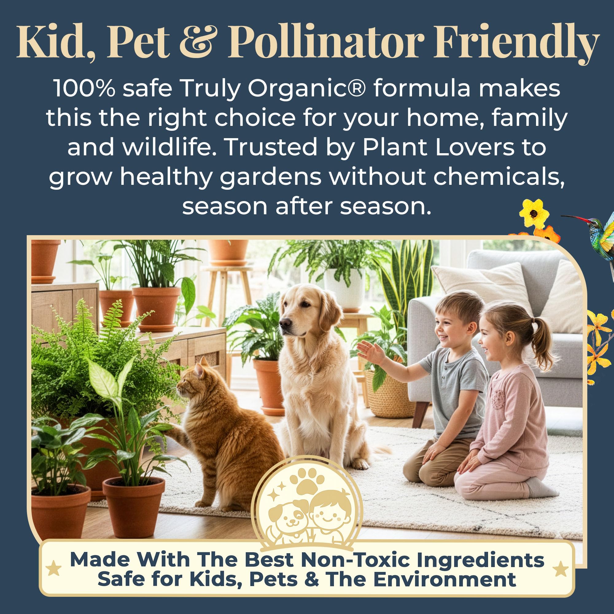 Organic Plant Magic for indoor houseplants promoting lush growth