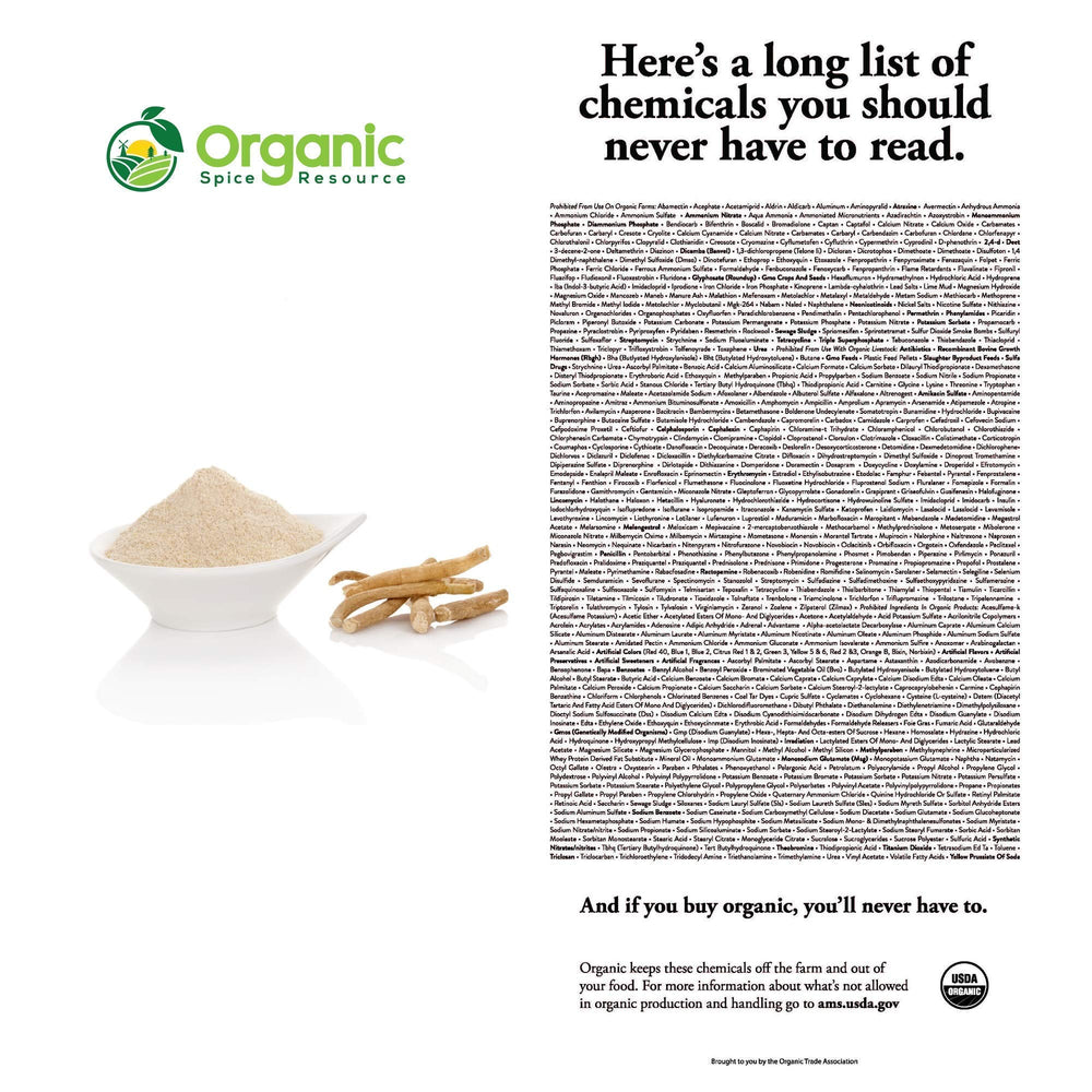 Organic Spice Resource Ashwagandha powder in a kitchen scene for beverages