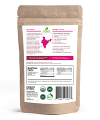 Organic Spice Resource beet root powder in glass ready to mix into juice