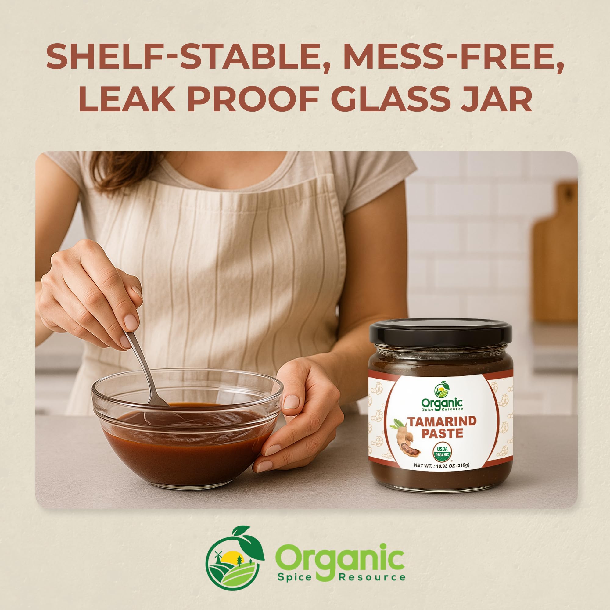 Organic Spice Resource tamarind paste pad Thai-ready mix invites flavorful, tangy stir-fries.