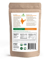 Organic Spice Resource turmeric powder kraft bag seal emphasizes freshness and purity