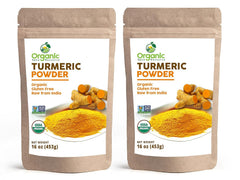 OSR Organic Turmeric Powder pack close-up in kraft bag for freshness.