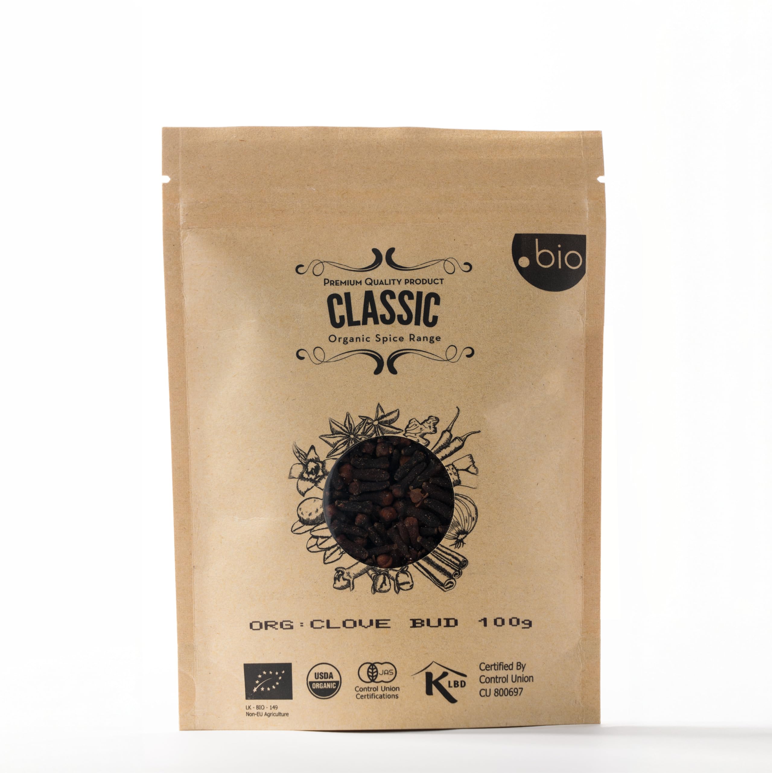 Organic Spice Shop whole cloves on a pantry shelf ready for cooking