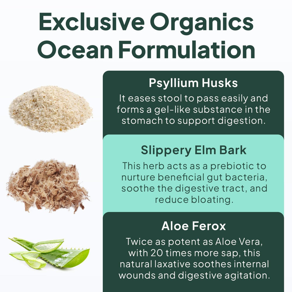 Organics Ocean Better Fiber aloe ferox focus for gentle digestion