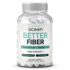 Organics Ocean Better Fiber bottle front for daily digestive support