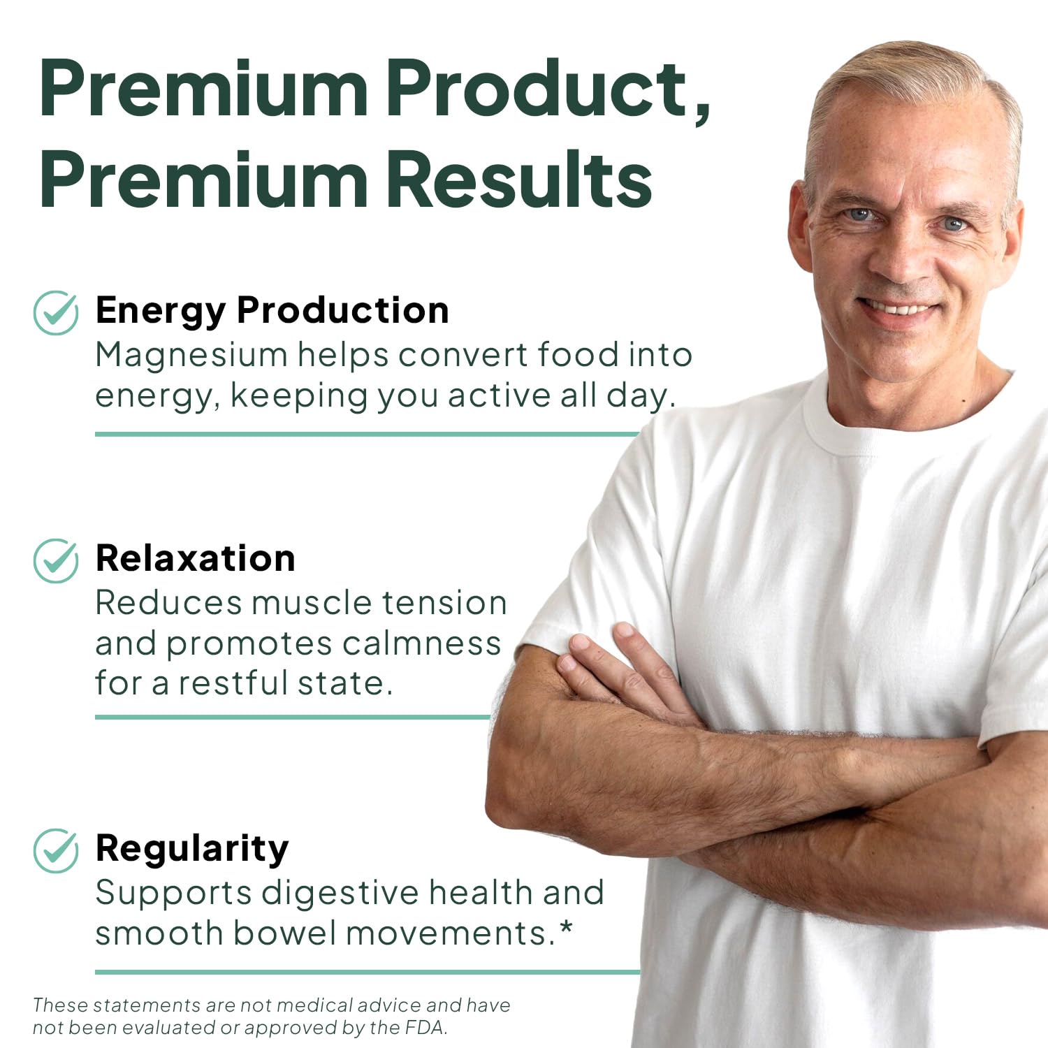 Organics Ocean magnesium citrate sourced from the Dead Sea for high purity