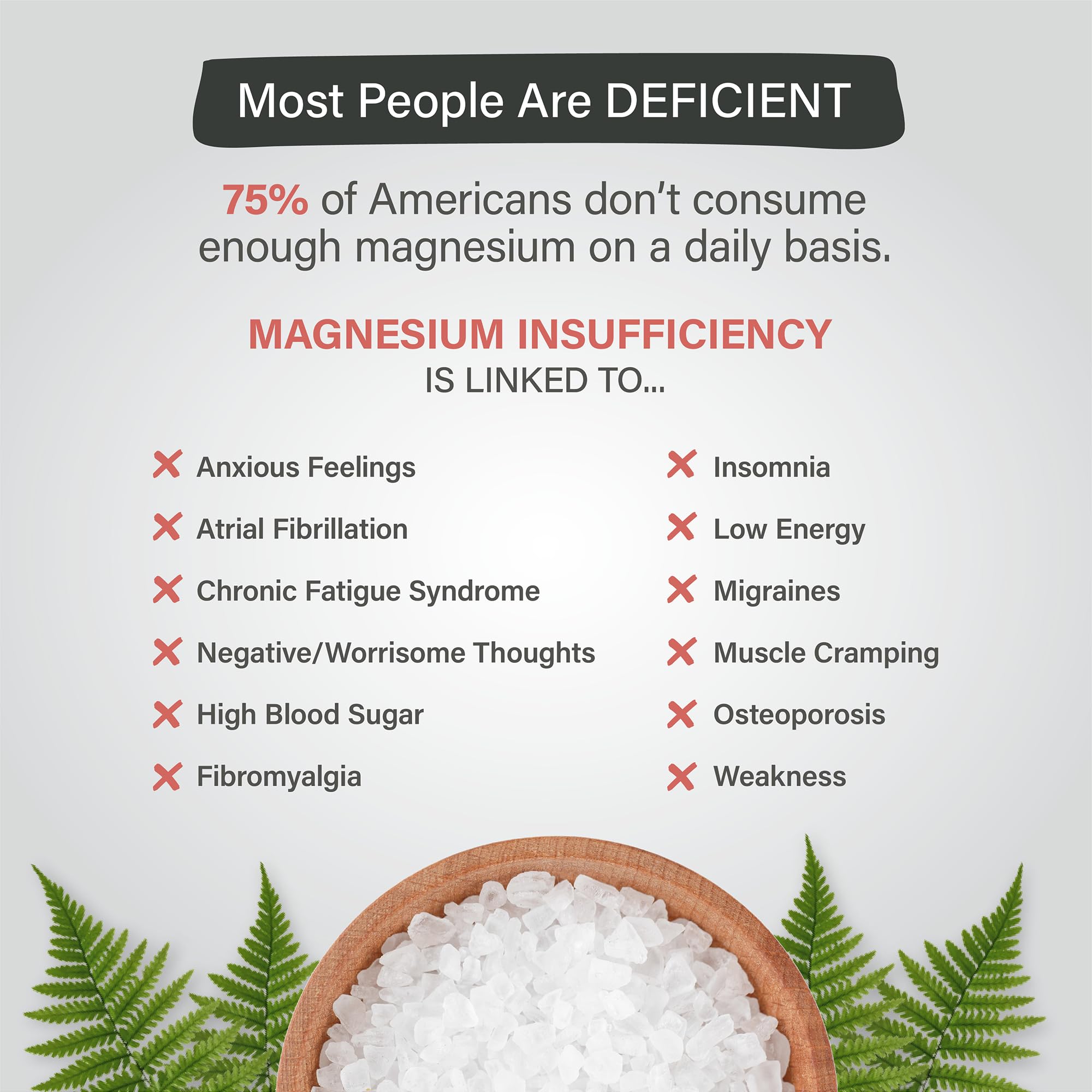 Organixx Magnesium Glycinate bottle-label highlights seven forms for absorption.