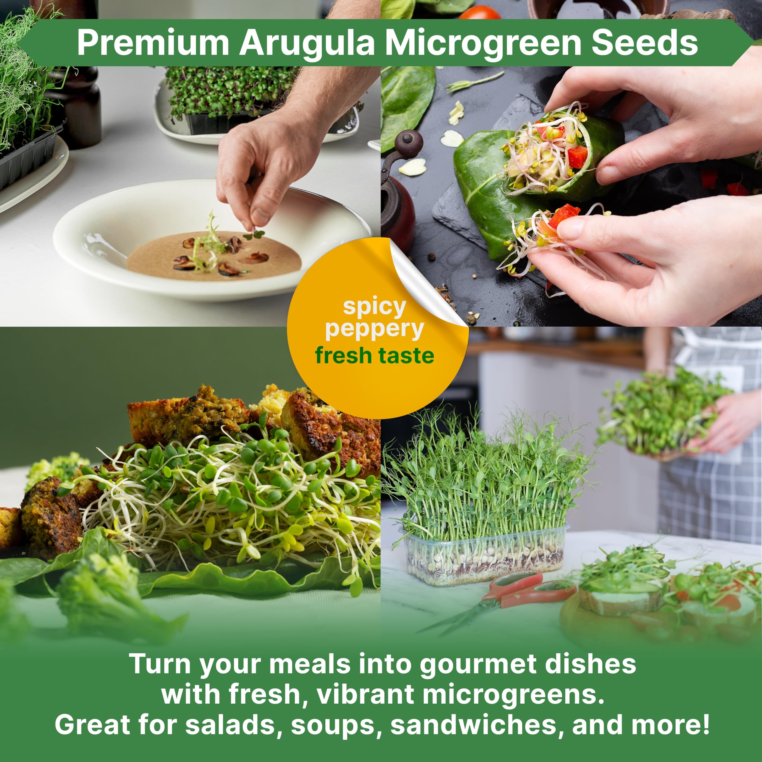 Organo Republic resealable seed bag with QR code and growing guide.