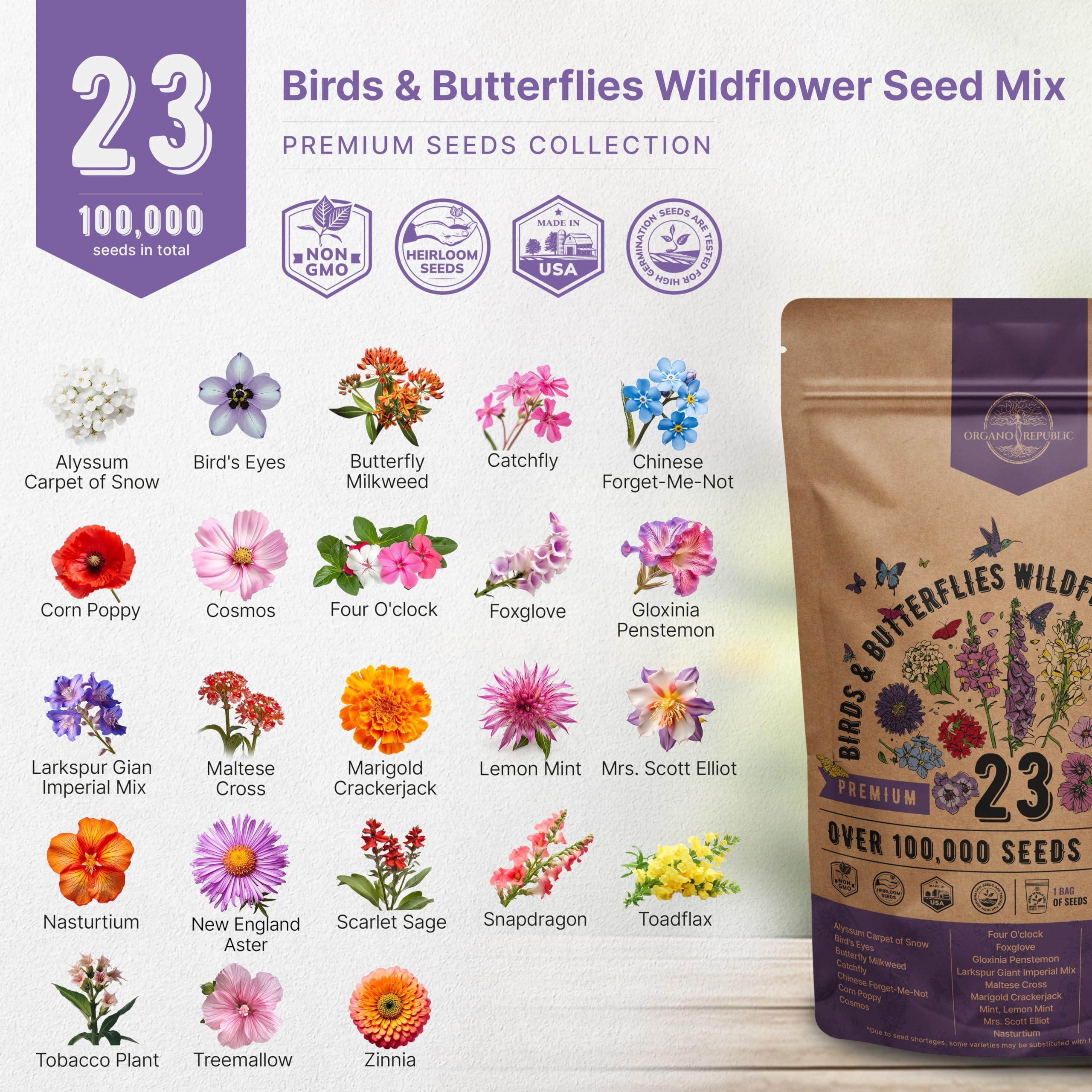 Organo Republic germination guide on screen helps start seeds confidently.