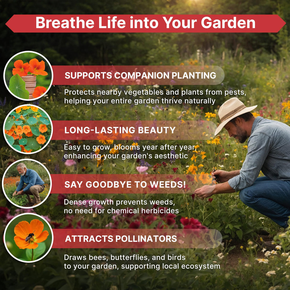 Seed packet designed for indoor trays and outdoor planting