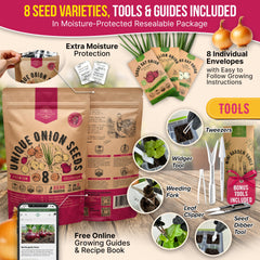 Organo Republic QR guide included with seeds for growing tips.