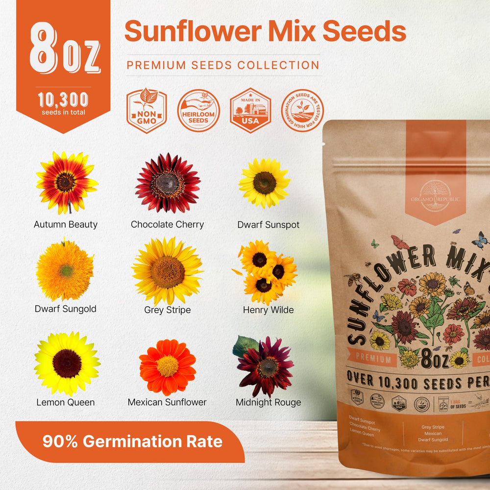 Organo Republic QR guide on seed packet for easy growing instructions.
