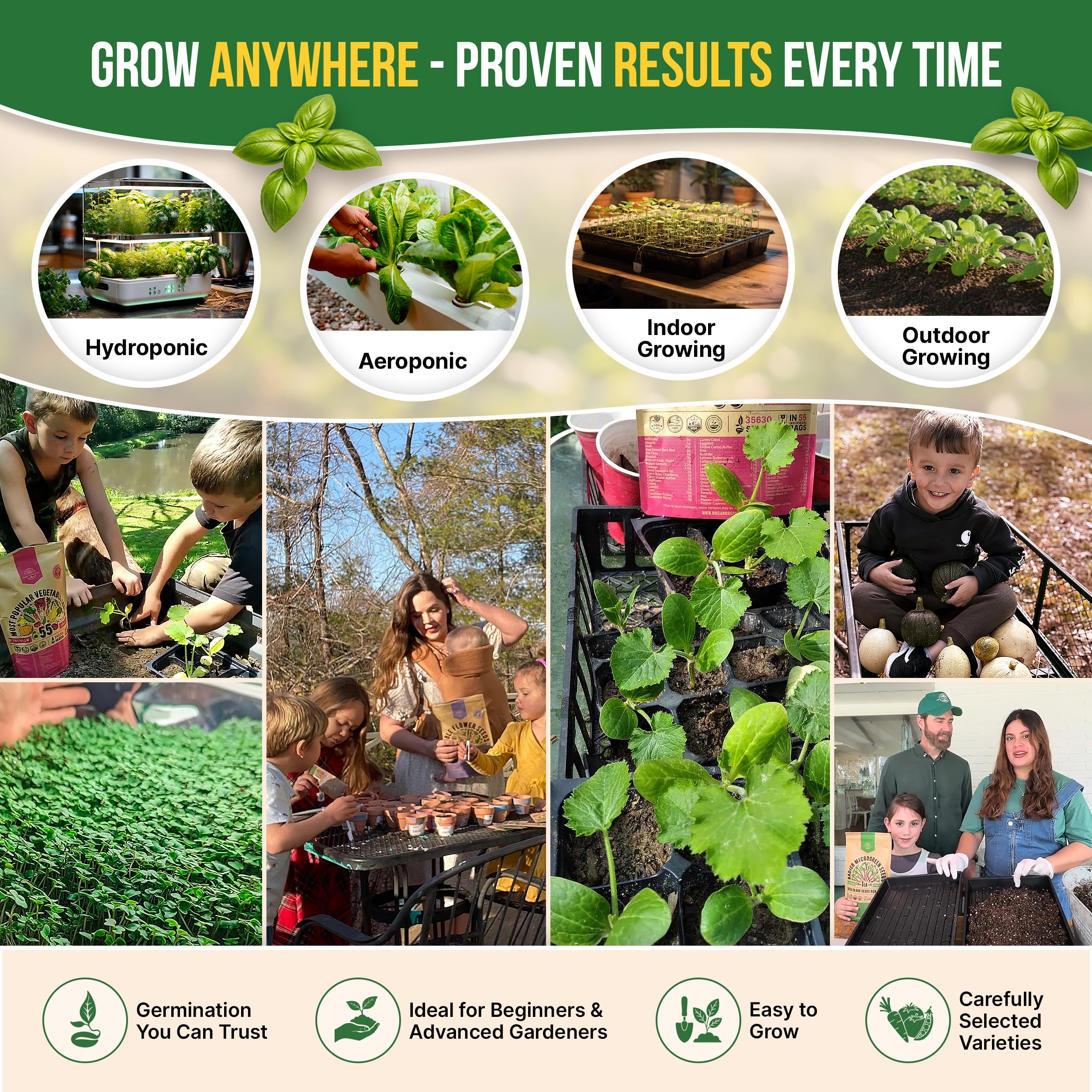 Organo Republic QR guides access with online growing tips and recipes.