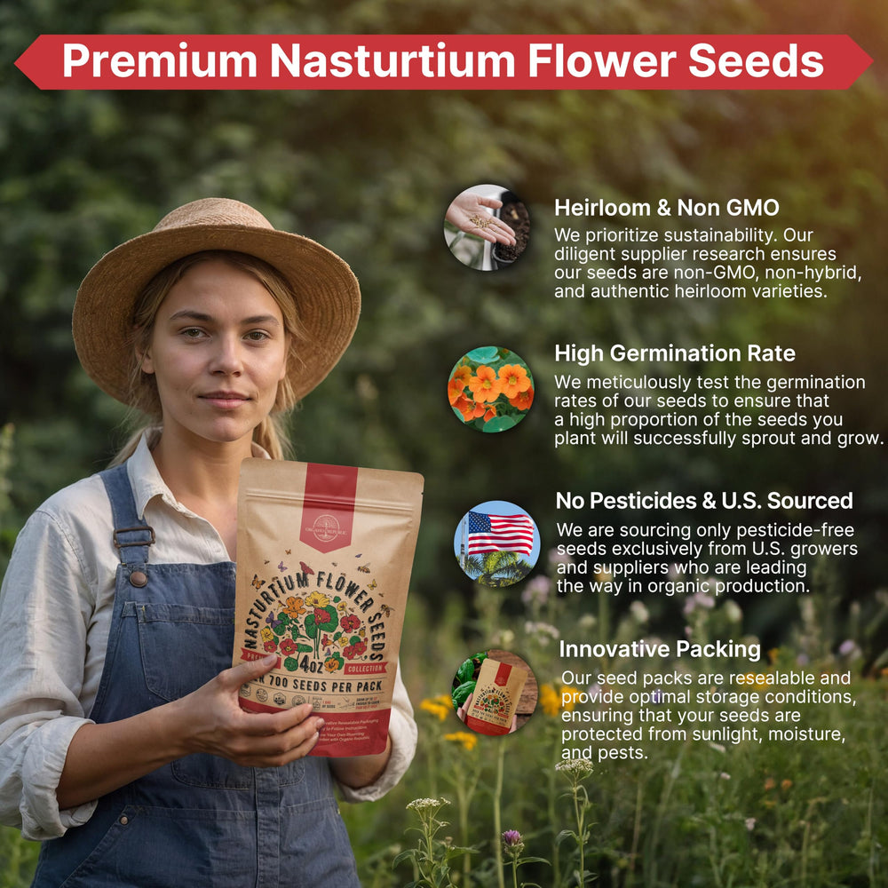 US sourced Nasturtium seeds from a Florida facility