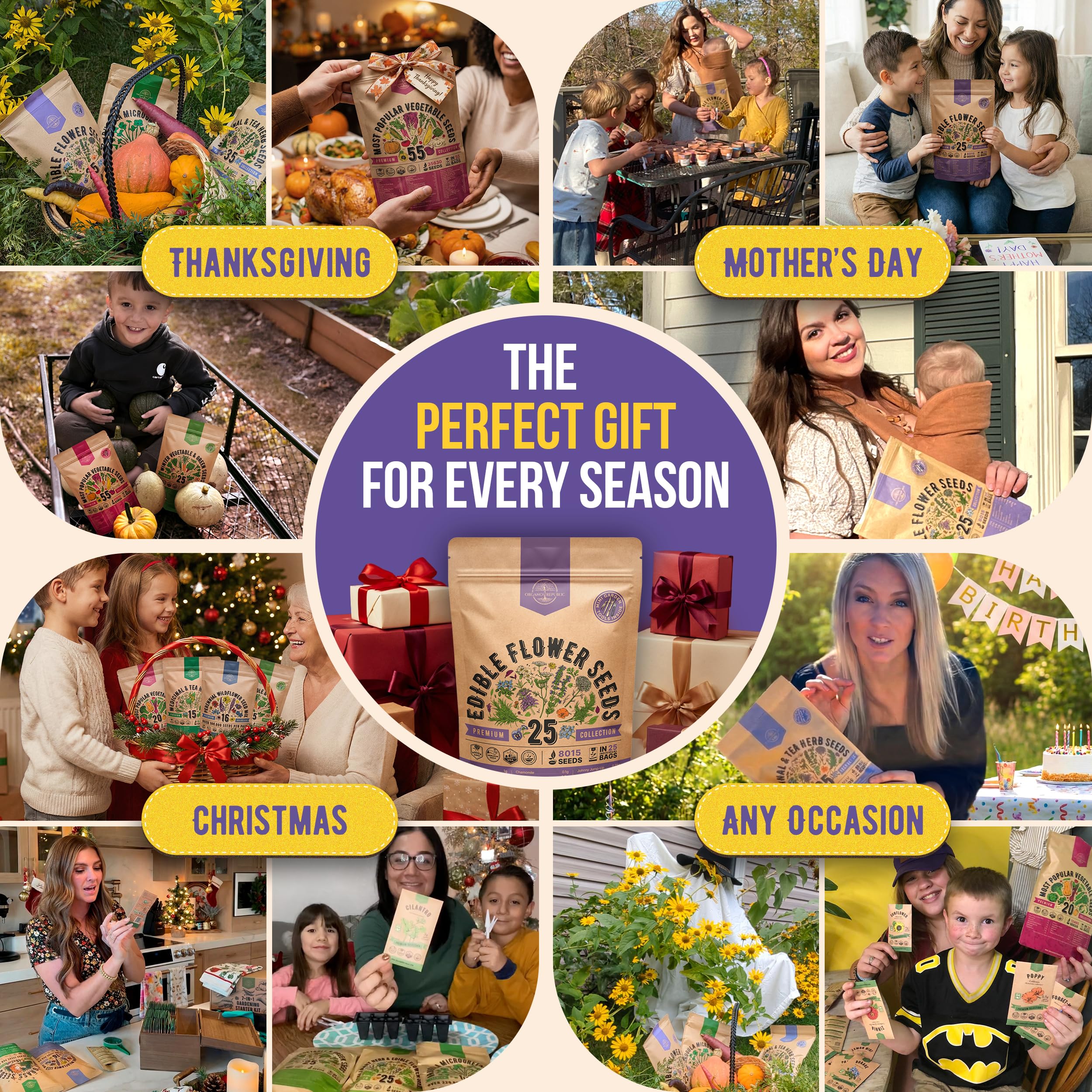 Organo Republic USA-made seeds help sustainable home gardening.