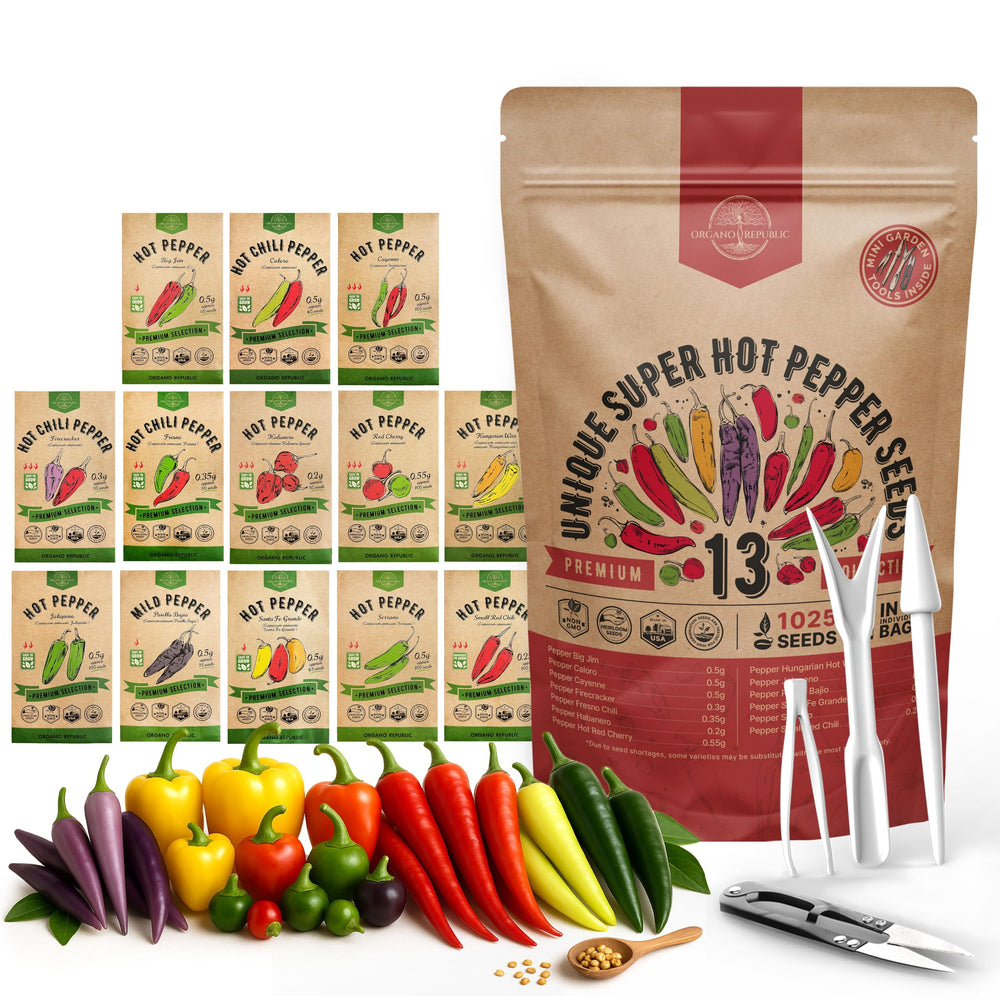 Organo Republic waterproof seed bag keeps seeds safe for outdoor and indoor planting.