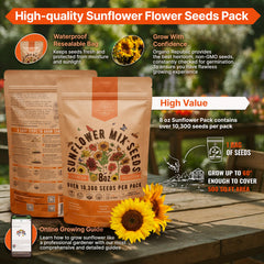 Organo Republic waterproof seed bag protects seeds from moisture for fresher planting.