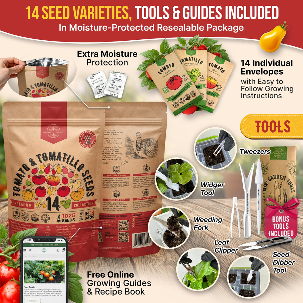 Organo Republic waterproof seed pouch keeps seeds dry and ready for planting
