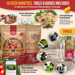 Organo Republic waterproof seed pouch keeps seeds dry and ready for planting