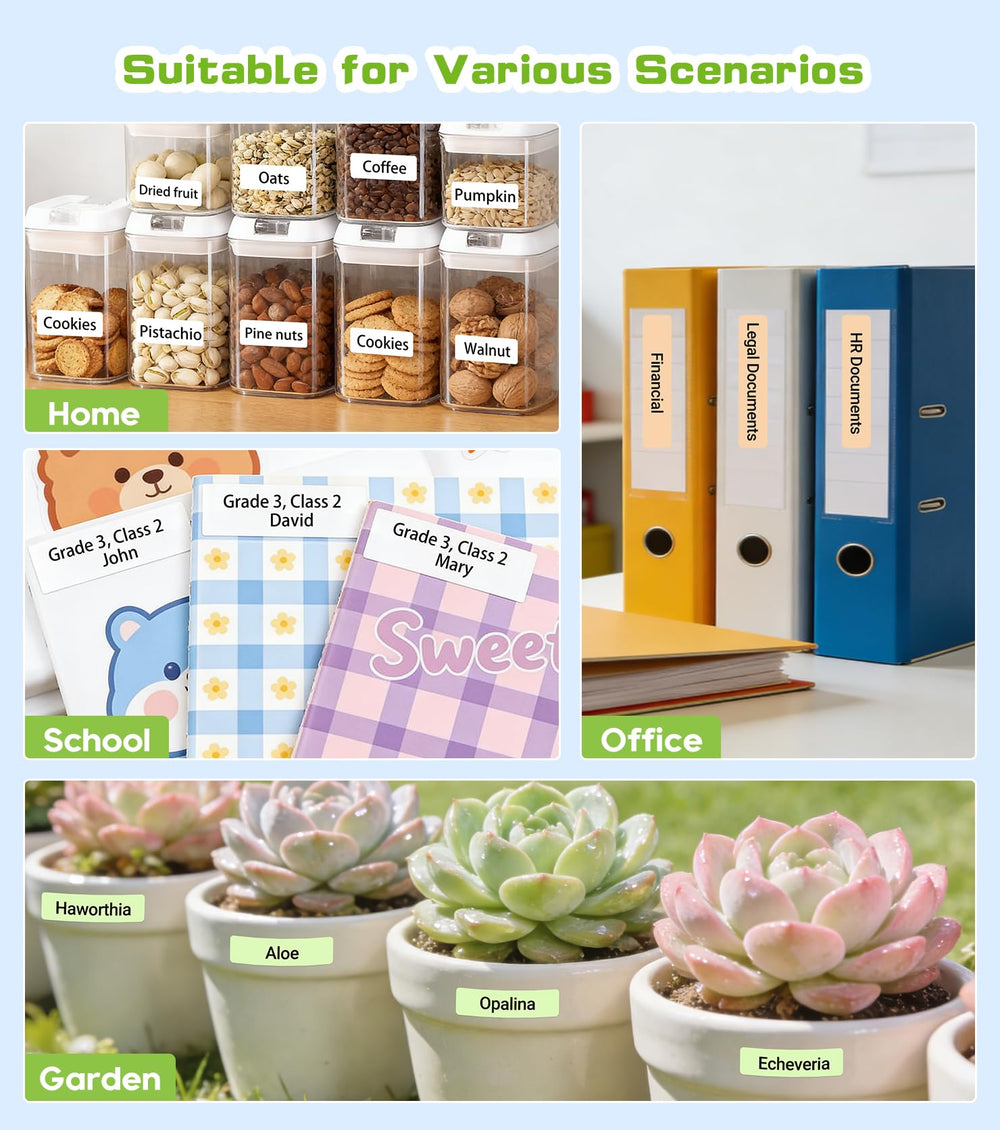 Continuous label paper option and fixed length labels on ORGBRO X1.