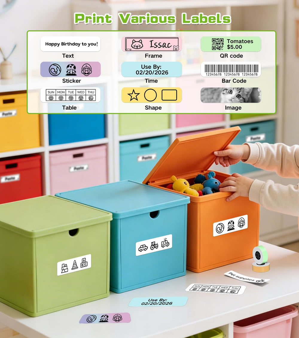 Printing on diverse materials with ORGBRO X1 label maker.