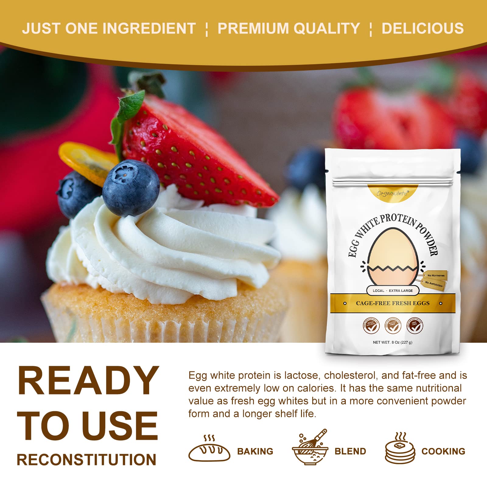 orgnisulmte egg white powder bake ideas for lighter desserts