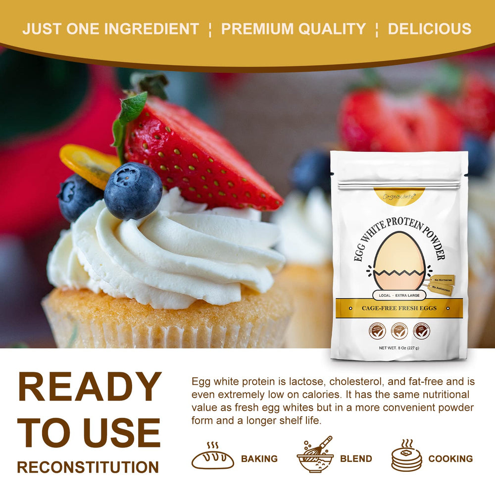 orgnisulmte egg white powder bake ideas for lighter desserts