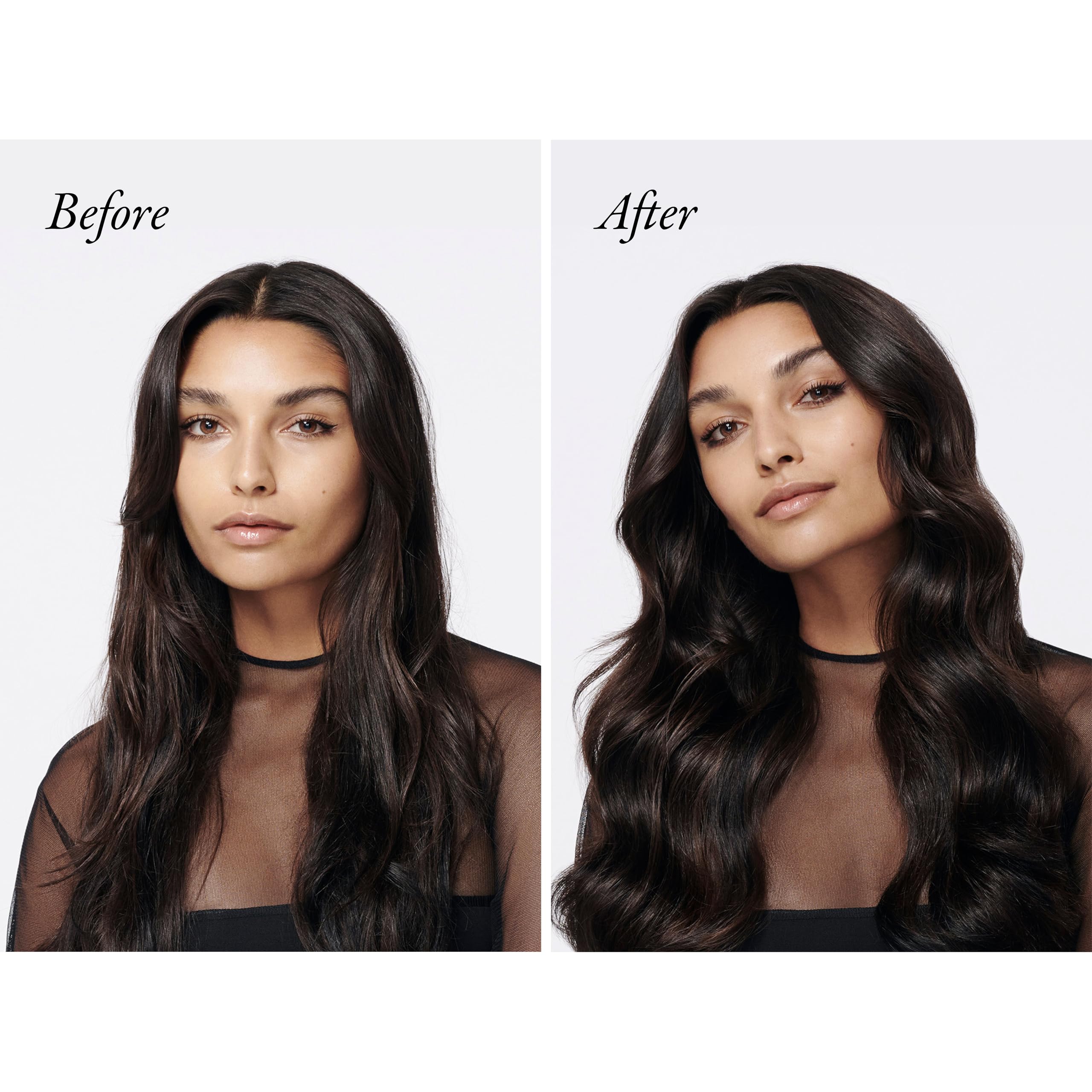 Oribe Gold Lust spray on hair delivering a soft, nourished texture after use