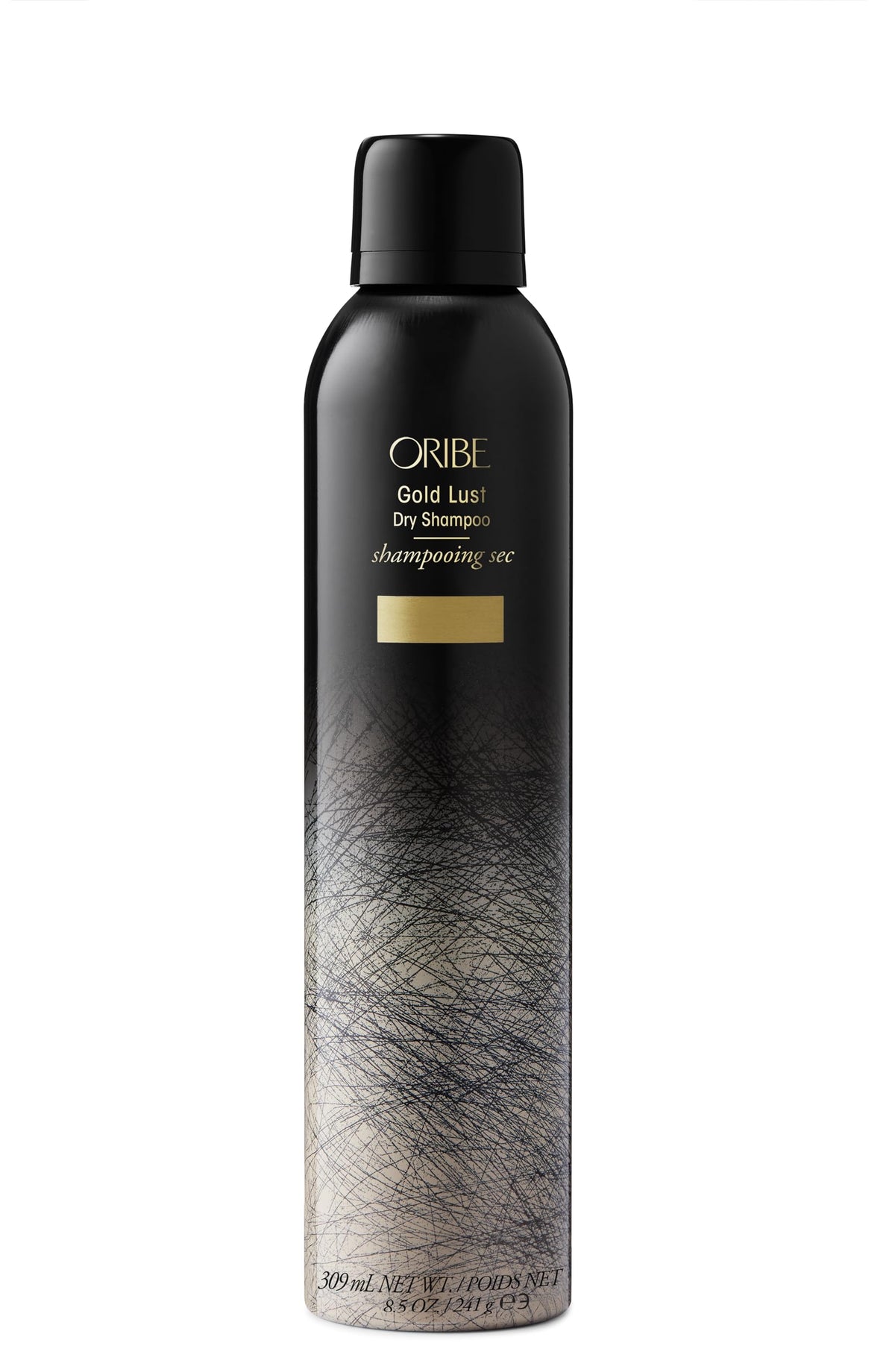 Oribe Gold Lust Dry Shampoo bottle pour for quick refresh.