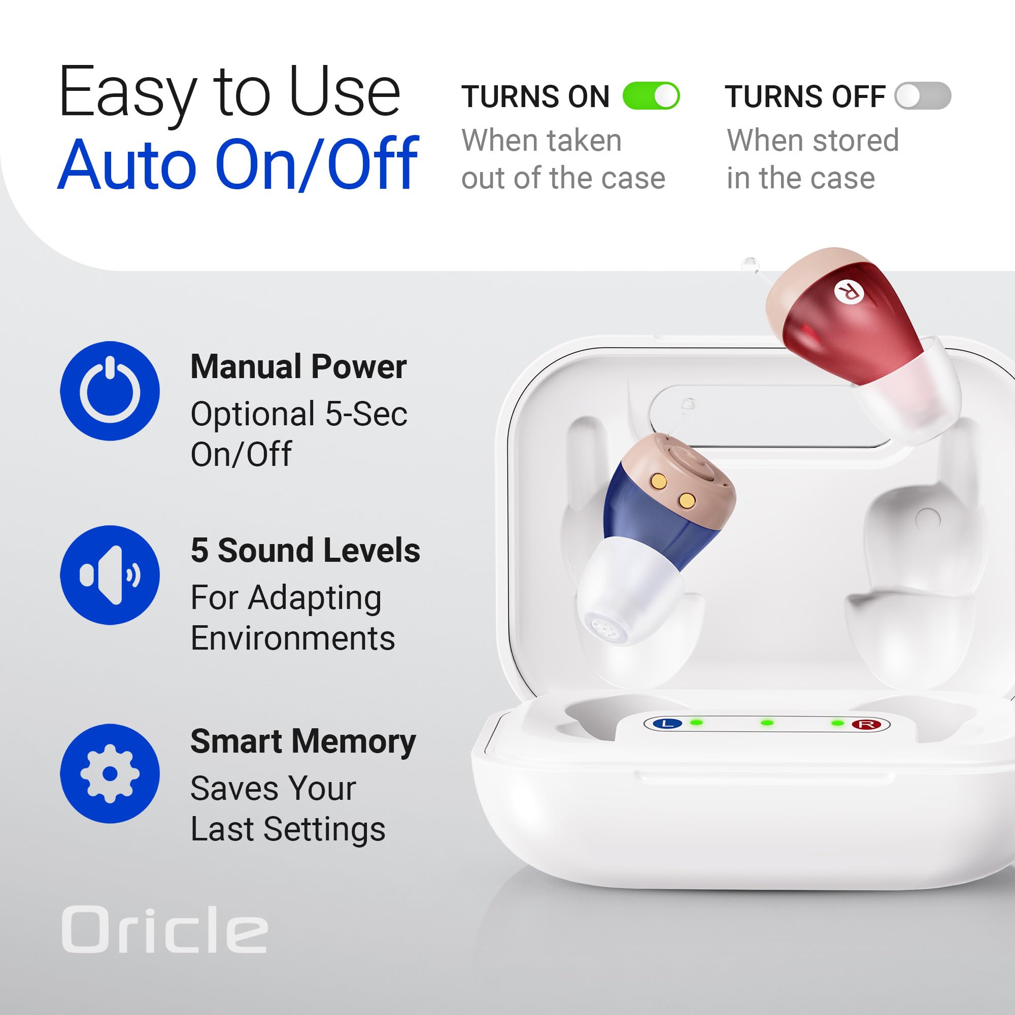 Oricle Standard 2.0 60-hour battery life supports long days away from outlets.