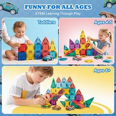 OrientFire magnetic tiles help build colorful castles for spatial awareness