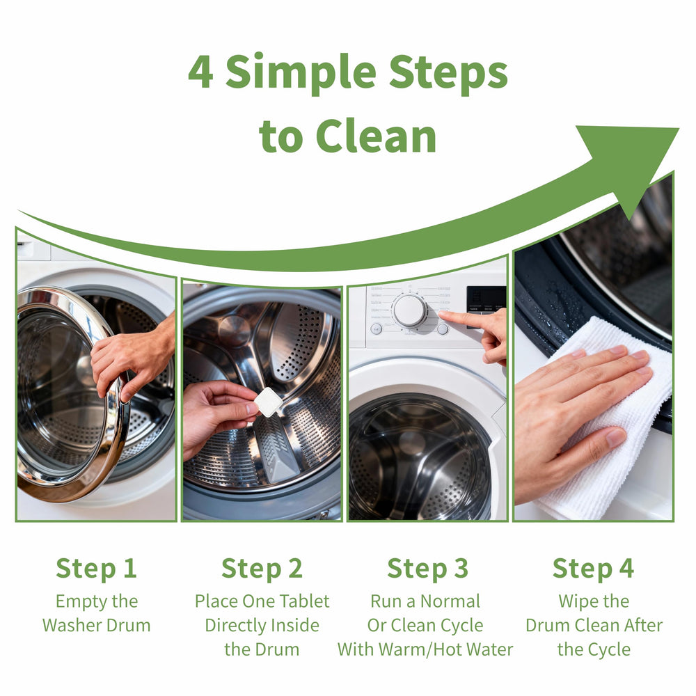 Orientleaf top-loader-compatible tablets for monthly cleaning cycles